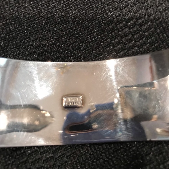 Sterling Silver Cuff Bracelet 925 - Picture 4 of 7